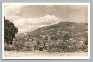 Los Gatos California Rppc Rare Vintage Santa Clara County Ca Photo 1940s