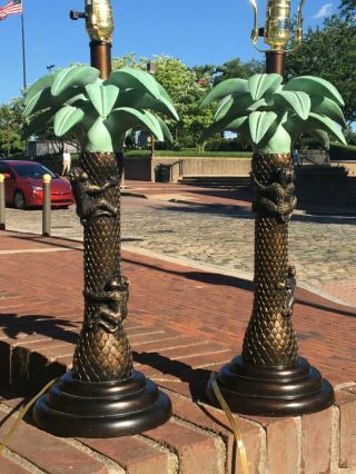 Maitland - Smith Monkeys Climbing Palm Tree Lamps Not Bronze