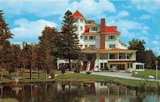 Harbor Springs Mi 1964 View Of Harbour Inn On Lake Michigan Vintage Mich 541