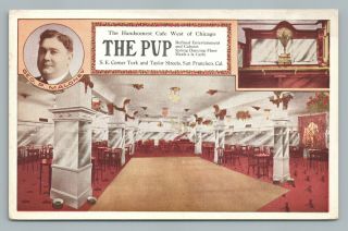 The Pup “handsomest Cafe W Of Chicago” San Francisco Restaurant Interior—terrier
