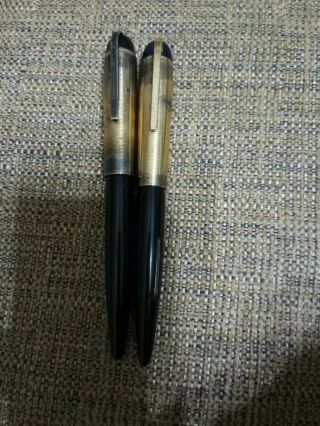 2 Vintage Big Size Eversharp Skyline Fountain Pen 14k Gold Filled And Nibs