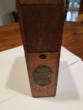 Irwin Auger Bits - Usa - Irwin - Vintage Wood Box 10 Auger Bits