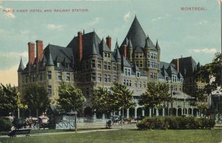 Place Viger Hotel & Railway Station Montreal Quebec 1904 - 14 Montreal Import 158