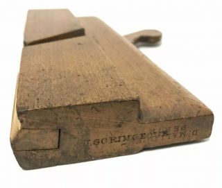 Antique English Wood Moulding Plane Hand Tool J Scrimgeour D Malloch Perth 3 3