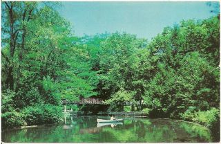 View Of The Lake At Idlewild Park In Ligonier Pa Postcard