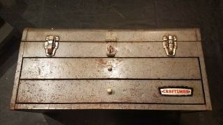 70s/80s Vintage Craftsman ' Crown - logo ' 65334 2 - drawer toolbox. 4