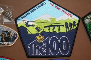 BSA 2013 National Jamboree 100 Years Denver Area Council Patch Set & Pin 5