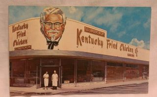 Kentucky Fried Chicken - Miami Fl - N.  W.  7th Ave 119th St Photo Postcard Vtg Rppc
