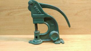 Vintage / Antique Rivet Setter / Leather Punch Tool Press Patent Oct 9,  1900