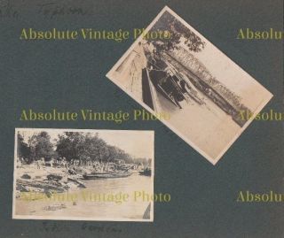 Old Chinese Photographs The Typhoon Shanghai China Vintage Album Page 1915