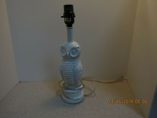 Owl Lamp White Design