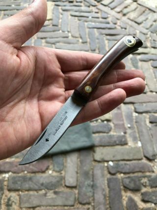 Vintage Friedr Herder Abr Sohn Ace Of Spades Folding Knife Solingen Germany
