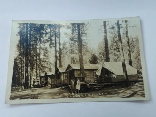 Rppc Lake Olympia Ca Grass Valley Nevada County Cabins Real Photo Postcard