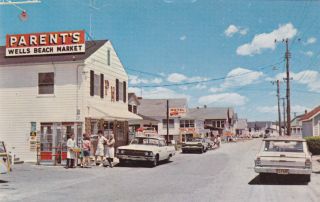 Wells Beach,  Maine,  50 - 60s : Main Street,  Business District