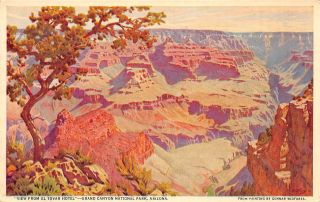 C20 - 6553,  View From The El Tovar Hotel,  Grand Canyon National Park,  Az