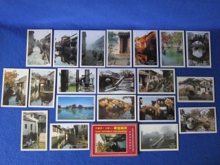 20 Postcards Post Card South China Water Town Stone Bridge Temple Pagoda Water