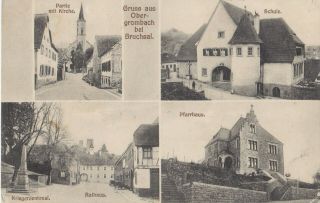Gruss Aus Obergrombach Bei Bruchsal Baden - Württemberg Deutschland 1907 - 14