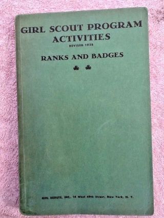Girl Scout Ranks & Badges 1938 Requirements Historical Resource Collectors Gift