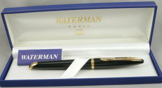 Waterman Carene Black Lacquer & Gold Rollerball/ballpoint Pen