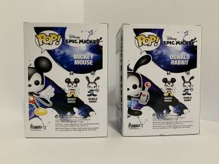 Funko Pop Mickey Mouse 64 & Oswald Rabbit 65 EPIC MICKEY 3