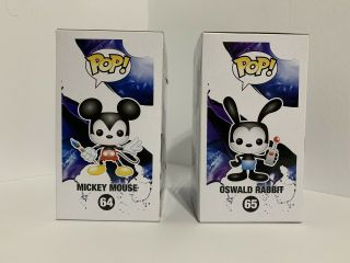 Funko Pop Mickey Mouse 64 & Oswald Rabbit 65 EPIC MICKEY 4