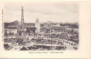 Cuba 1900s Santa Clara Event At City Park Eiffel Tower - Postcard Wilsons Havana