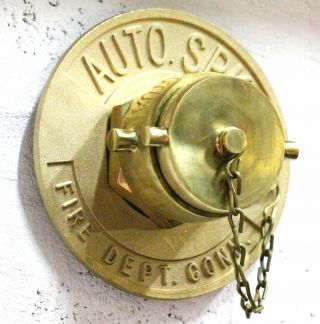 2 - 1/2 " F Npt X Nst Fire Dept Auto Connection With Wall Plate Plug & Swivel
