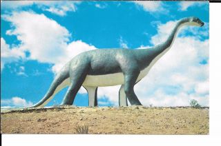 (e) Brontosaurus At Dinosaur Park,  Rapid City S.  Dakota