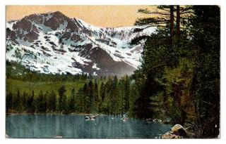 1910 Mt.  Tallac And Fallen Leaf Lake Near Lake Tahoe,  Ca Postcard 5f (2) 36