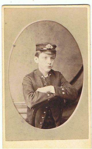 Cdv Of A Navy Boy - Arthur Ricardo 1875 Later Rear Admiral By Smale Dartmouth
