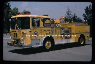 San Gabriel Valley Fd Ca 1981 Crown Pumper F1852 Fire Apparatus Slide