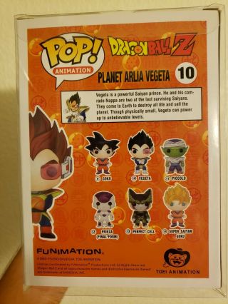 Funko Pop Dragonball Z Planet Arlia Vegeta 10 Toy Tokyo Exclusive Custom 4