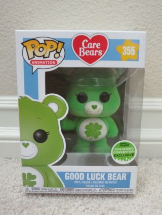 Funko Pop Spring Convention Exclusive Good Luck Bear Flocked