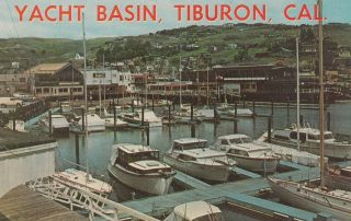 (p) Tiburon,  Ca - View Of The Yacht Basin And Surroundings