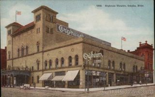 Omaha,  Ne Orpheum Theatre Douglas County Nebraska Antique Postcard Vintage