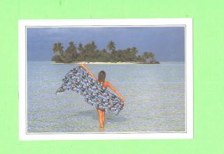 Oo Card Image Sexy Woman Bathing Beauty Maldive Islands Ranalhi