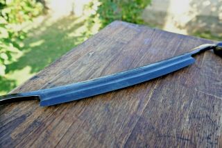 Vintage WARNOCK & CO.  Draw Knife 8  Blade Log Peeler Wood Carving Timber Tool 4