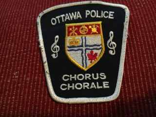 Ottawa Canada Police Chorus Chorale Patch