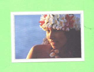 Pp Card Image Polynesie Tahitienne Woman Beauty