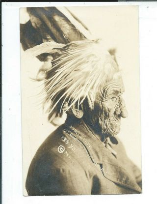 Cass Lake? Mn Minnesota Rppc Postcard John Smith Chippewa Native American 139