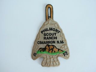 Boy Scout Philmont Scout Ranch Cimarron,  Nm Pocket Arrowhead Patch