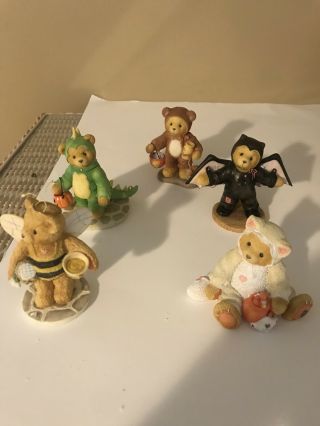 Cherished Teddies Beary Scary Halloween House & 17 figurines - - boxes 4