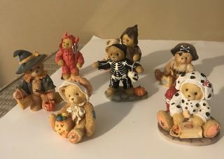 Cherished Teddies Beary Scary Halloween House & 17 figurines - - boxes 5