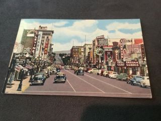 1950’s - Route 66 Postcard - Central Avenue - Albuquerque,  Nm