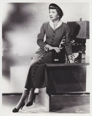 Vintage Press Photograph Claudette Colbert - " Portrait Of A Star "