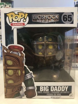 Funko Pop Games Bioshock Big Daddy 65 Vinyl Figure Vaulted 6 Inch