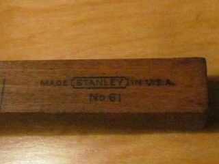 Vintage Antique Stanley no.  61 Wood Gauge Scribe USA 3