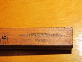 Vintage Antique Stanley no.  61 Wood Gauge Scribe USA 4