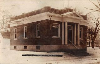Attleboro Falls,  Ma Post Office,  Winter Scene,  Real Photo Pc C 1910 - 20
