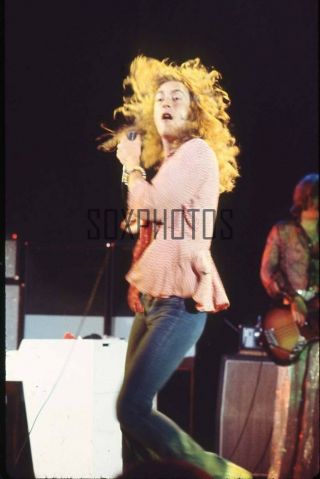 Mg94 - 168 Led Zeppelin - Robert Plant Vintage 35mm Color Slide